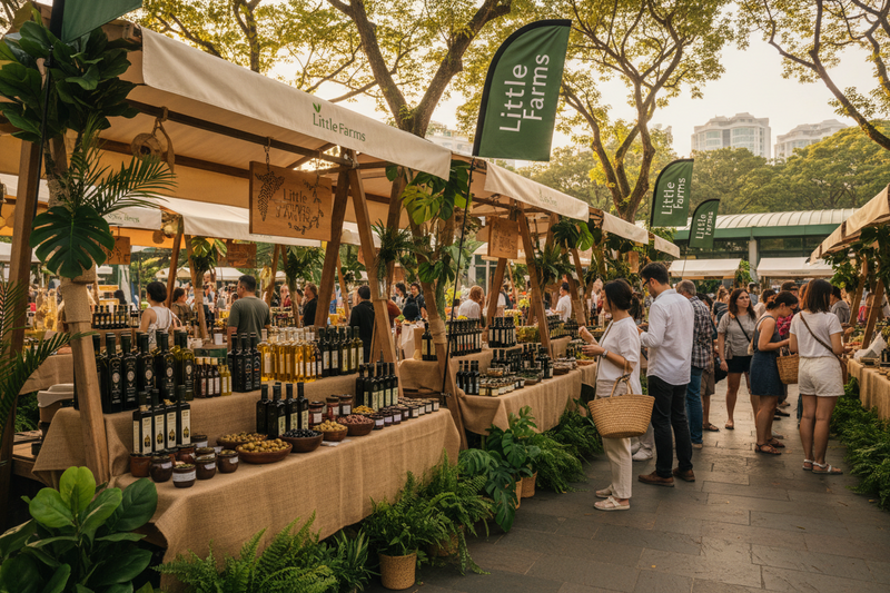 Eco Farmer Market with Little Farms Tanglin