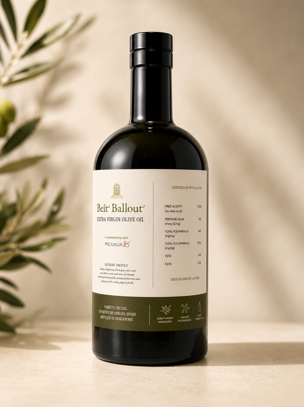 Beît Ballout & Friends from around the world: Picualia Spanish EVOO - 750ml